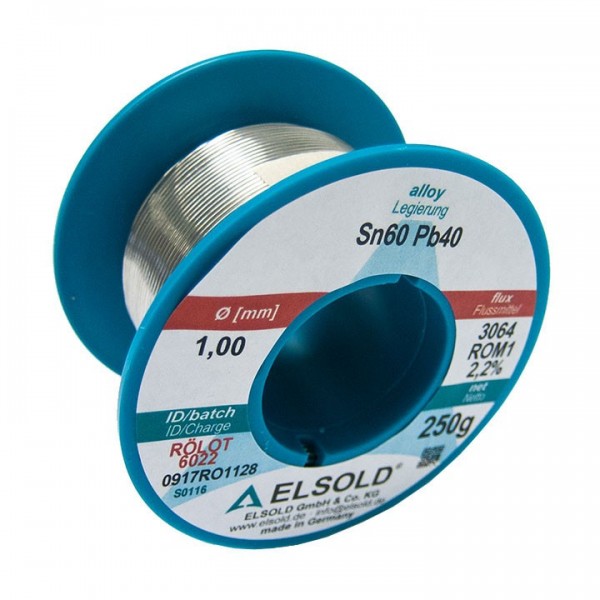 Tinol 1mm 250gr Elsold Sn60/Pb40 - EMTI1-025E