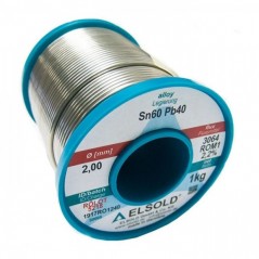 Tinol 2mm  1kg Elsold  Sn60/Pb40  