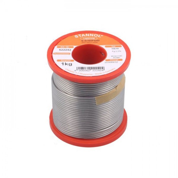 Tinol 3mm 1kg. Stanol  SN60/Pb40 - EMTI3-1S
