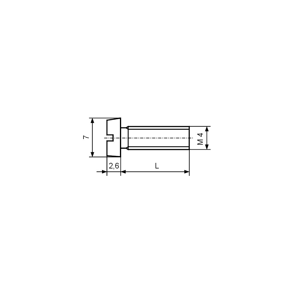 Vijak - M4 X 8mm DIN84 - EMVI4X8