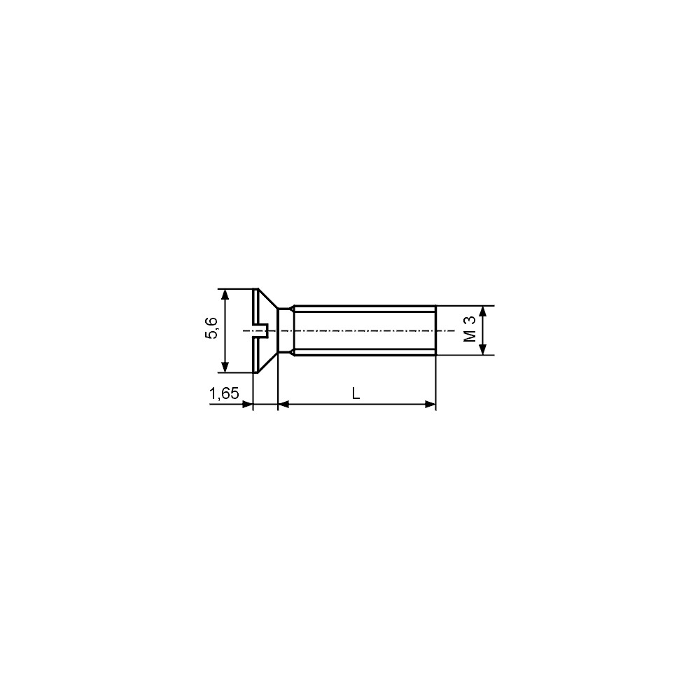 Vijak konus.+ M3X6mm - EMVIKK3X6