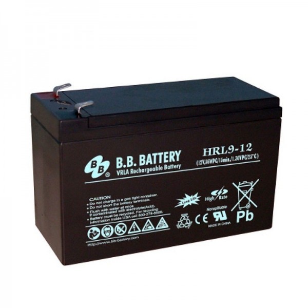 Akumulator 12V 9Ah HRL9-12 BB  terminal T2 - AK12-9BB