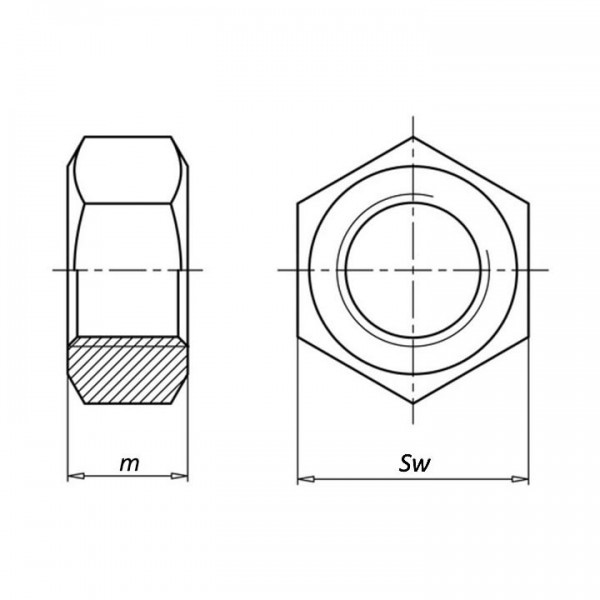 Navrtka M6 hrom - EMVIN6