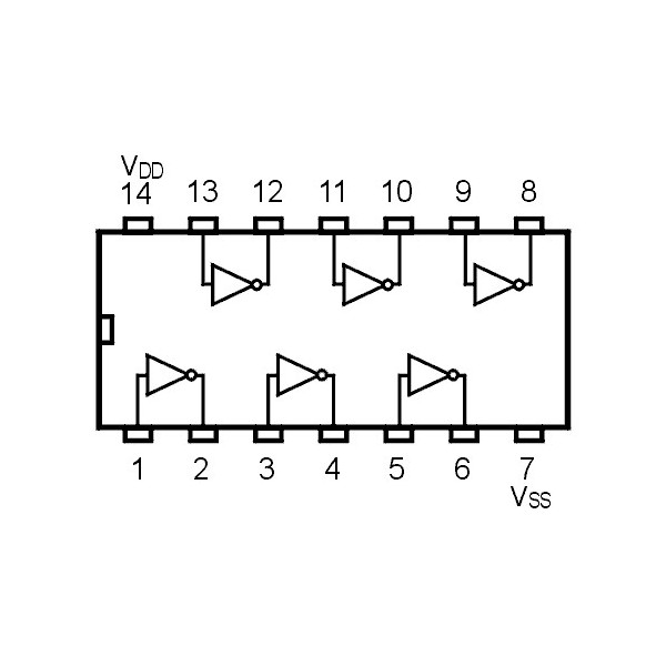 IC Inverter Circuits - IC4069SMD