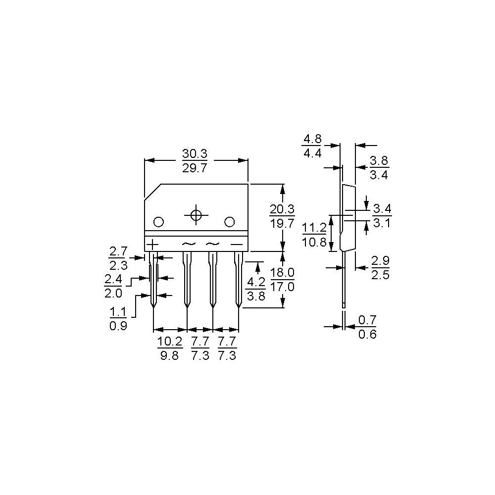 Gec 25A  1000V  in Line - GRB2510