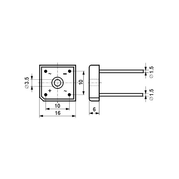 Grec  400V  6A - GRB400C6A