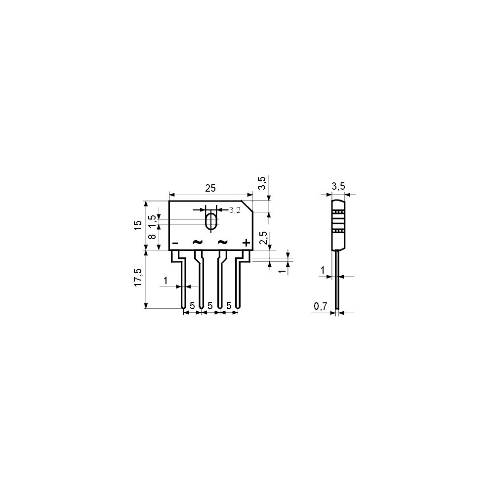 Grec  600V  4A - GRB600/4000