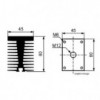 Hladnjak diode M12,80X45X80mm - HLADIM12