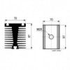 Hladnjak diode M20,97X70x80mm - HLADIM20