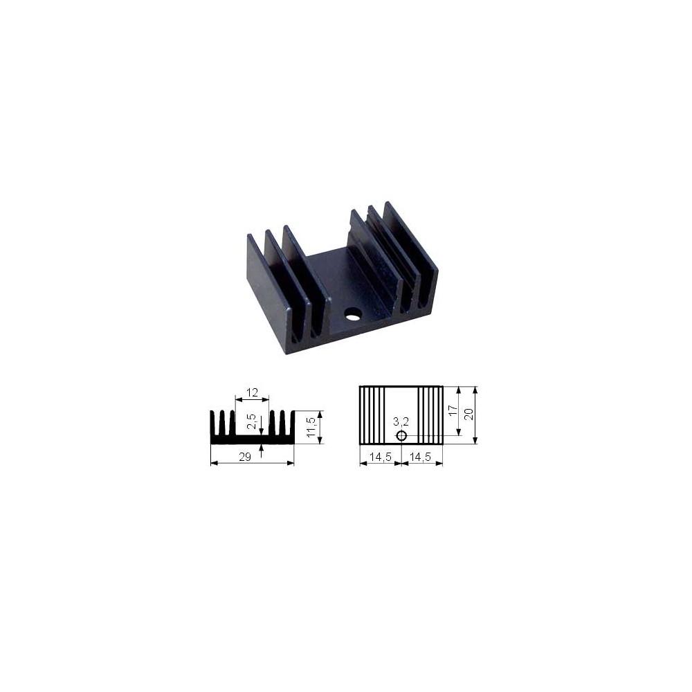 Hladnjak TO220B 20mm  SK09-20SA220 - HLATO220-1