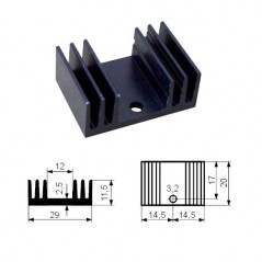 Hladnjak TO220B 20mm  SK09-20SA220