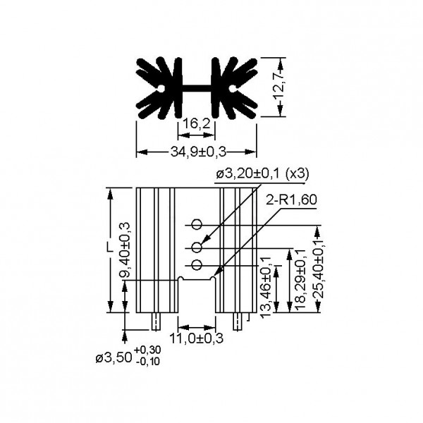 Hladnjak TO220 50,8mm, SK35-51 - HLATO220-51
