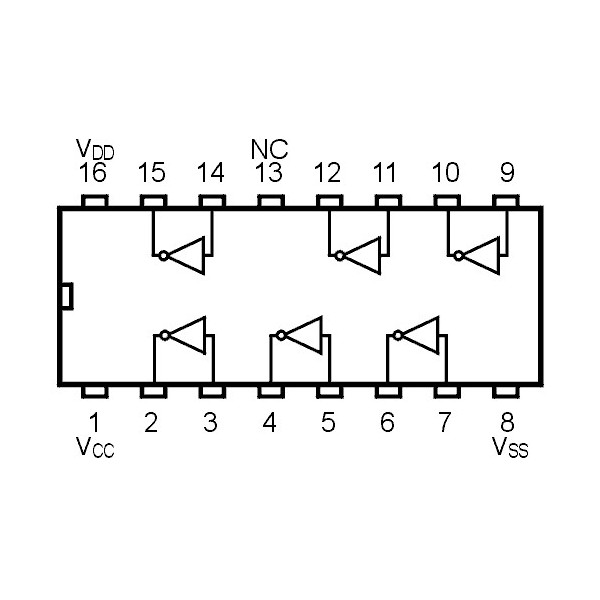 IC Hex Buffer inverting - IC4009