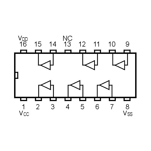 IC Hex Buffer Non inverting - IC4010