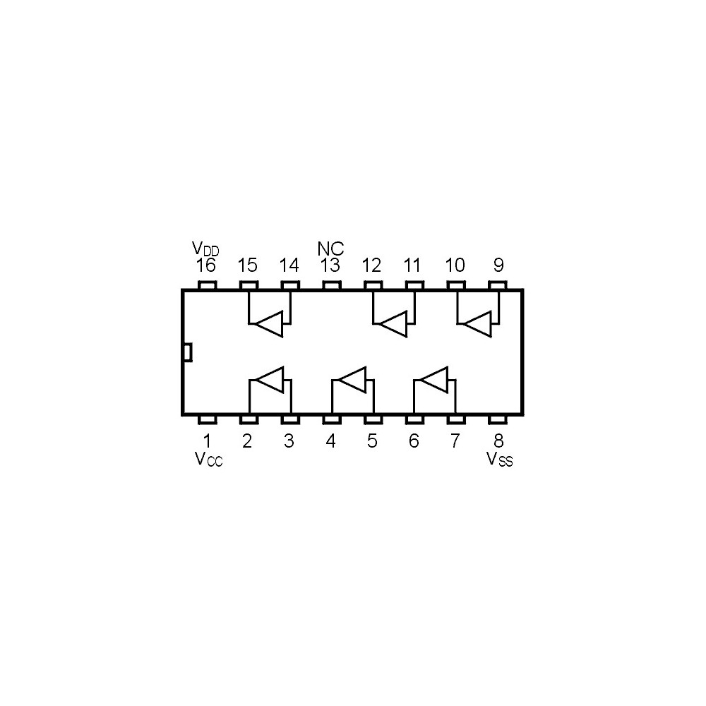 IC Hex Buffer Non inverting - IC4010