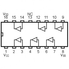 IC Hex Buffer Non inverting