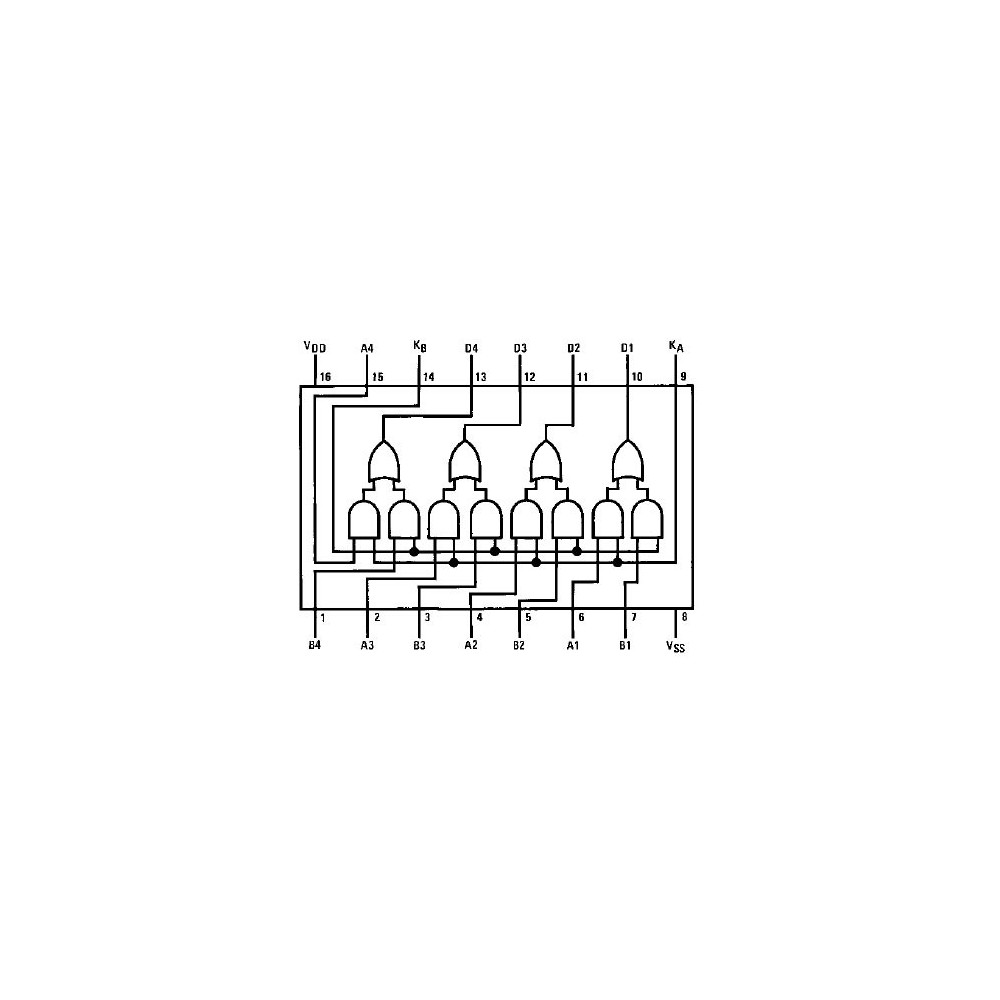 IC Quad AND-OR Select Gate - IC4019