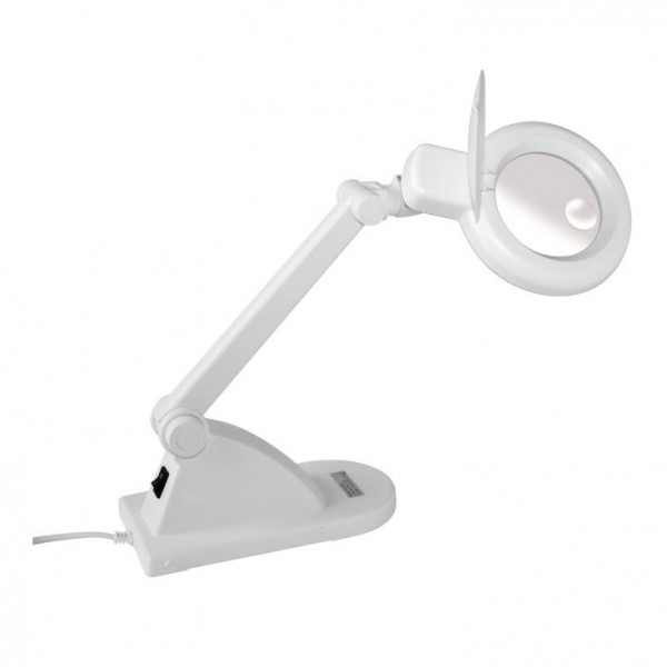 Stona lampa sa lupom 90mm, fluo cev 115mm/12W - ALLU2
