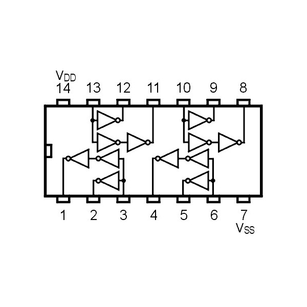IC Quad True/Complement Buffer - IC4041