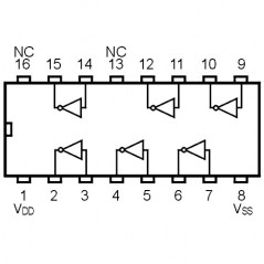 IC Hex Inverting Buffer