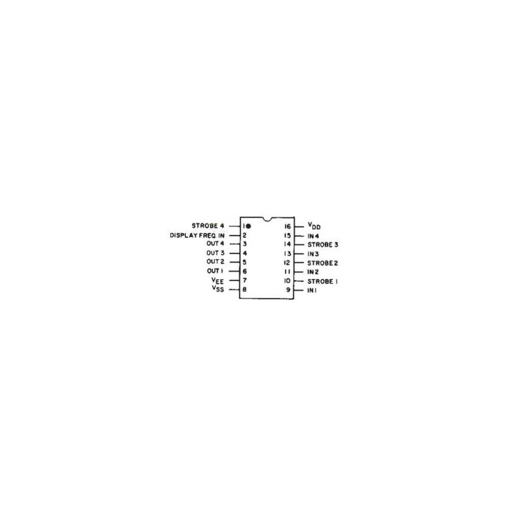4-Segment Liquid-Crystal Display Driver - IC4054