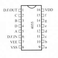 BCD-to-7-Segment LCD Dec./Driver with Disp