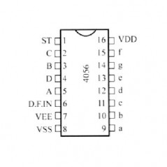 BCD To 7-Seg. LCD Dec./Driver with Stro
