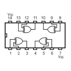 IC Quad 2-Input Exclisive-OR Gate