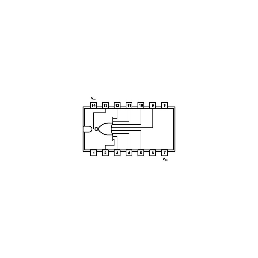 IC 8Inp NOR Gate - IC4078