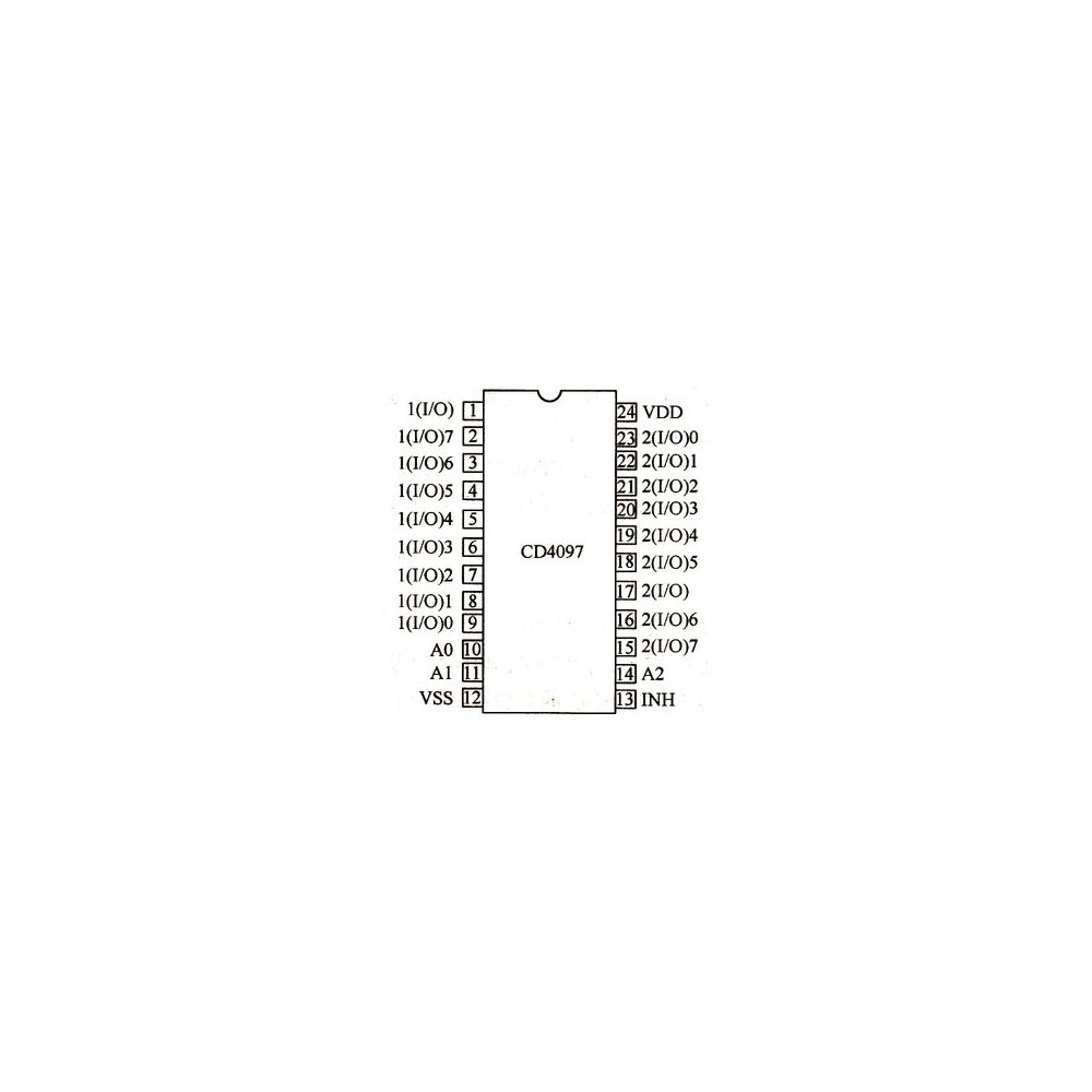CMOS Differential 8-Chan. Analog Multip./Dem - IC4097