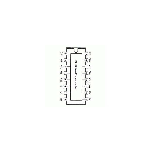 IC 24Stag Freq Divider DIP16 - IC4521