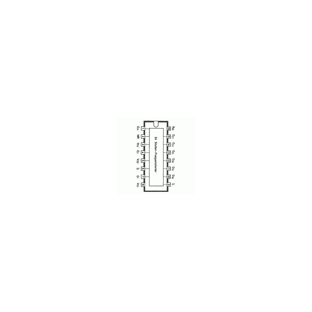 IC 24Stag Freq Divider DIP16 - IC4521