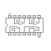 IC Quad 2-Input AND Gate - IC74HC08