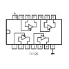 IC Quad 3Stat Buffer - IC74HC125