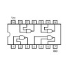 IC Quad 2-Input NAND Gate DIP14 - IC74HCT00