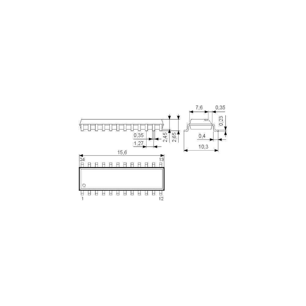 IC 8 Channel Multiplexer - IC74HC151-SMD