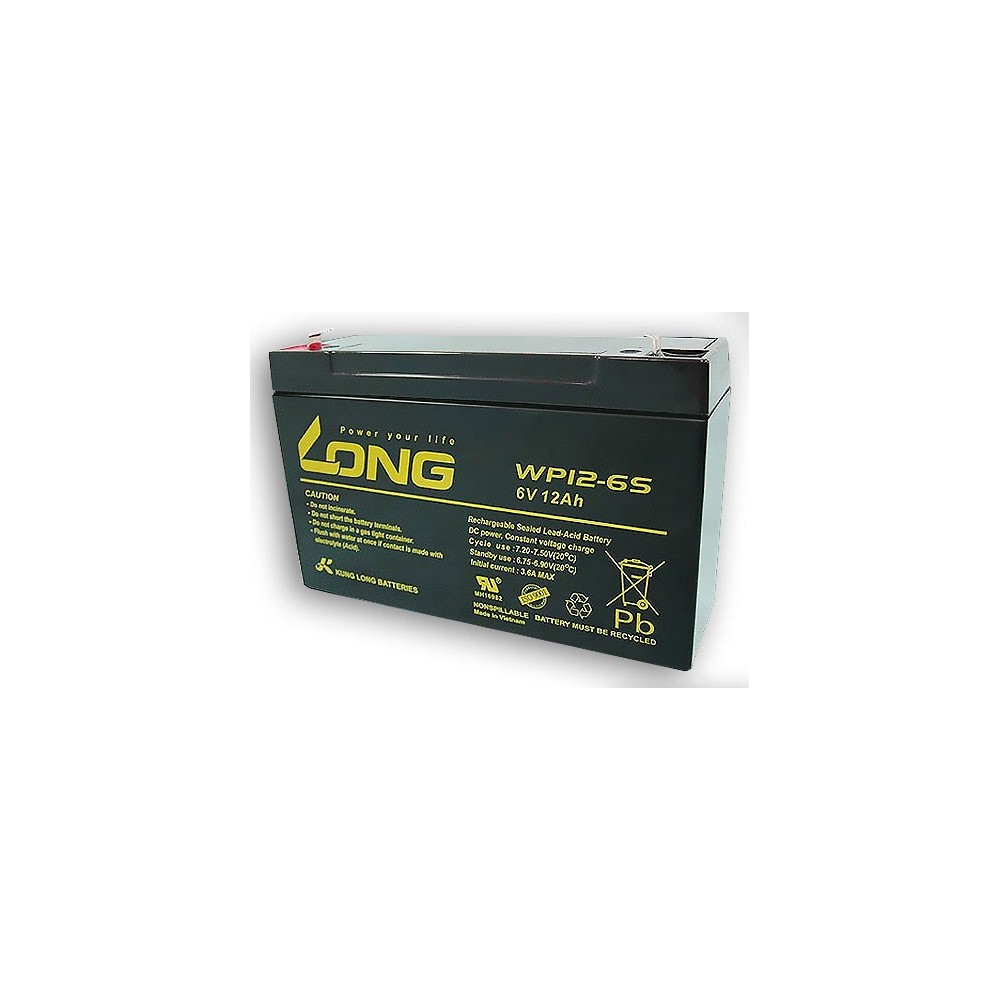 Akumulator 6V 12Ah LONG 151X50X93mm - AK6-12