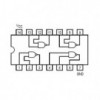 IC Quad 2-Input NAND Gate DIP14 - IC74HCT00