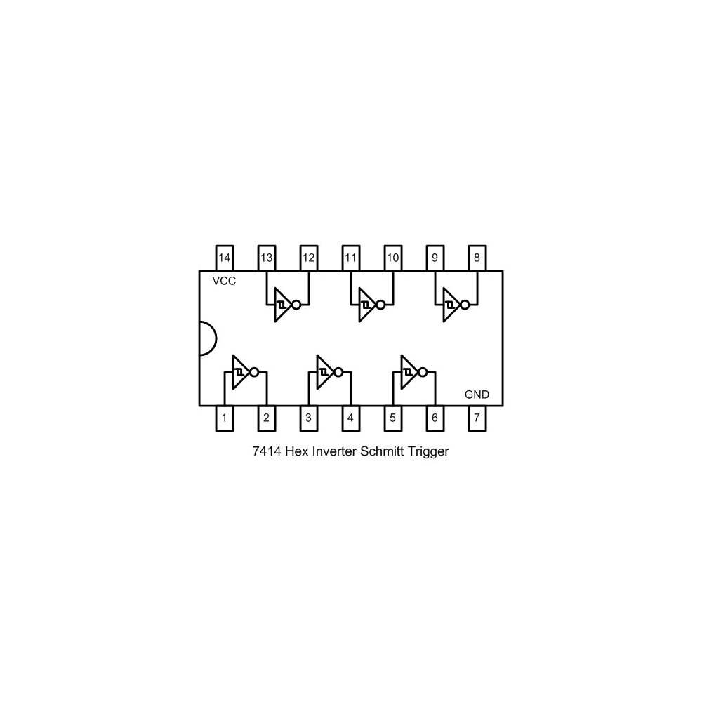 IC Hex Trigger SO14 - IC74LS14SMD