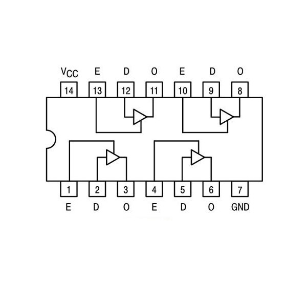 IC quad buffer 3-state - IC74HCT126