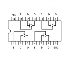 IC quad buffer 3-state