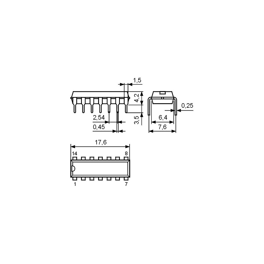 IC 4-bit shift register 3-state - IC74LS295