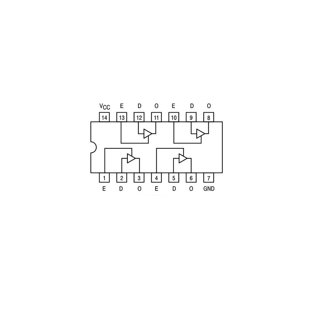 IC quad buffer 3-state - IC74LS126