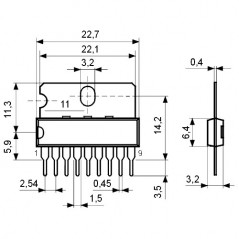 IC FM-V Front-End Ucc=3V SIP9