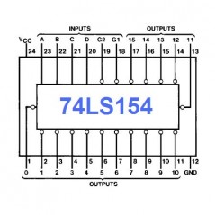 IC 4-line to 16-line decoder/demultiplexer