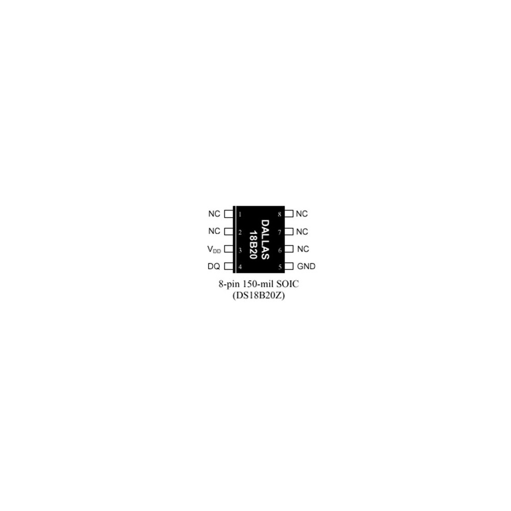 Dig.Therm.1-Wire +-0,5C SO8 - ICDS18B20Z