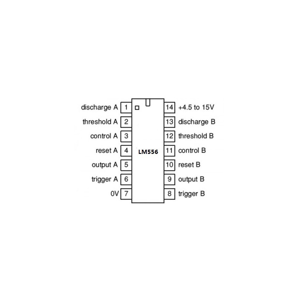IC Dual-Timer  SO14 - ICLM556SMD