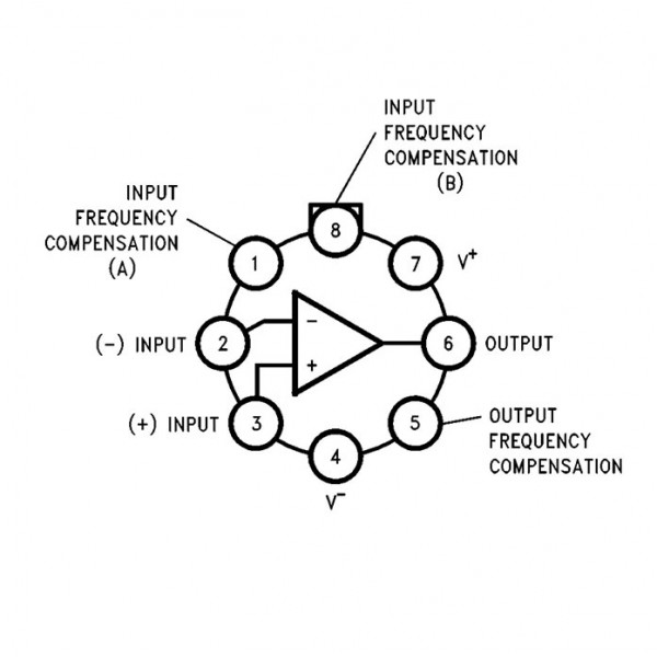 OP Amplif +-18V TO-5 - ICLM709CH