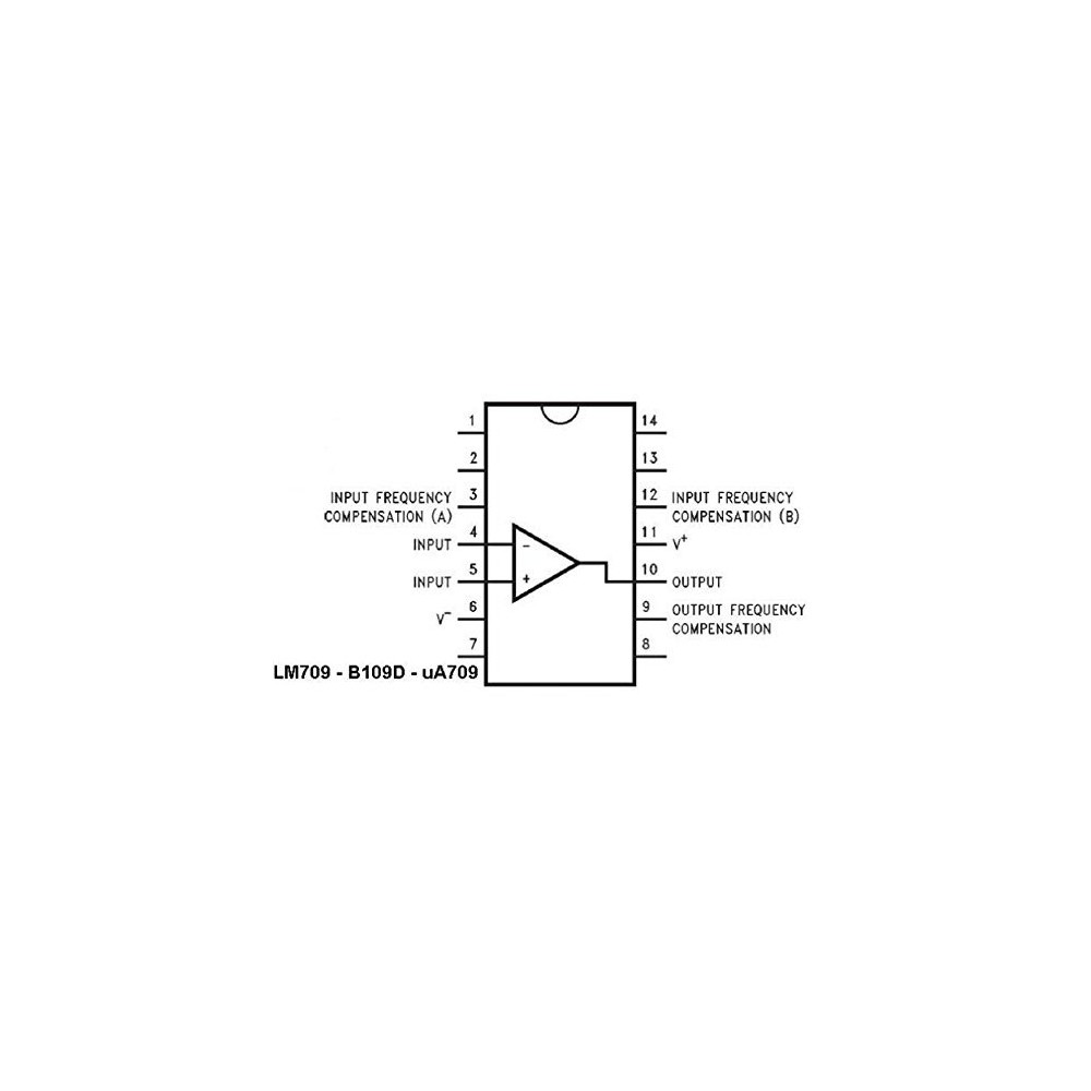 OP amlif +-18V DIP14, LS709 - ICLM709CN