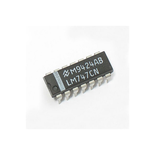 IC 2XOp-Amp +-18V DIP14 - ICLM747CN